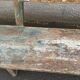 Old wooden bench with beautiful patina