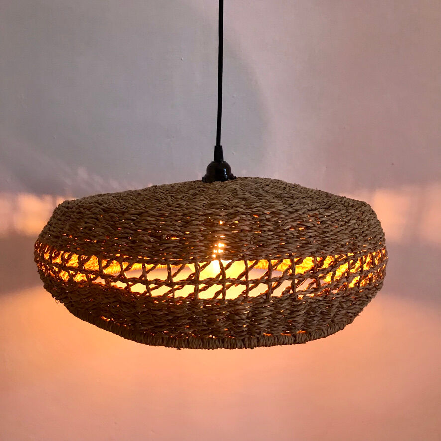 Wicker basket suspension