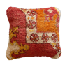 Vintage berber cushion cover orange and red