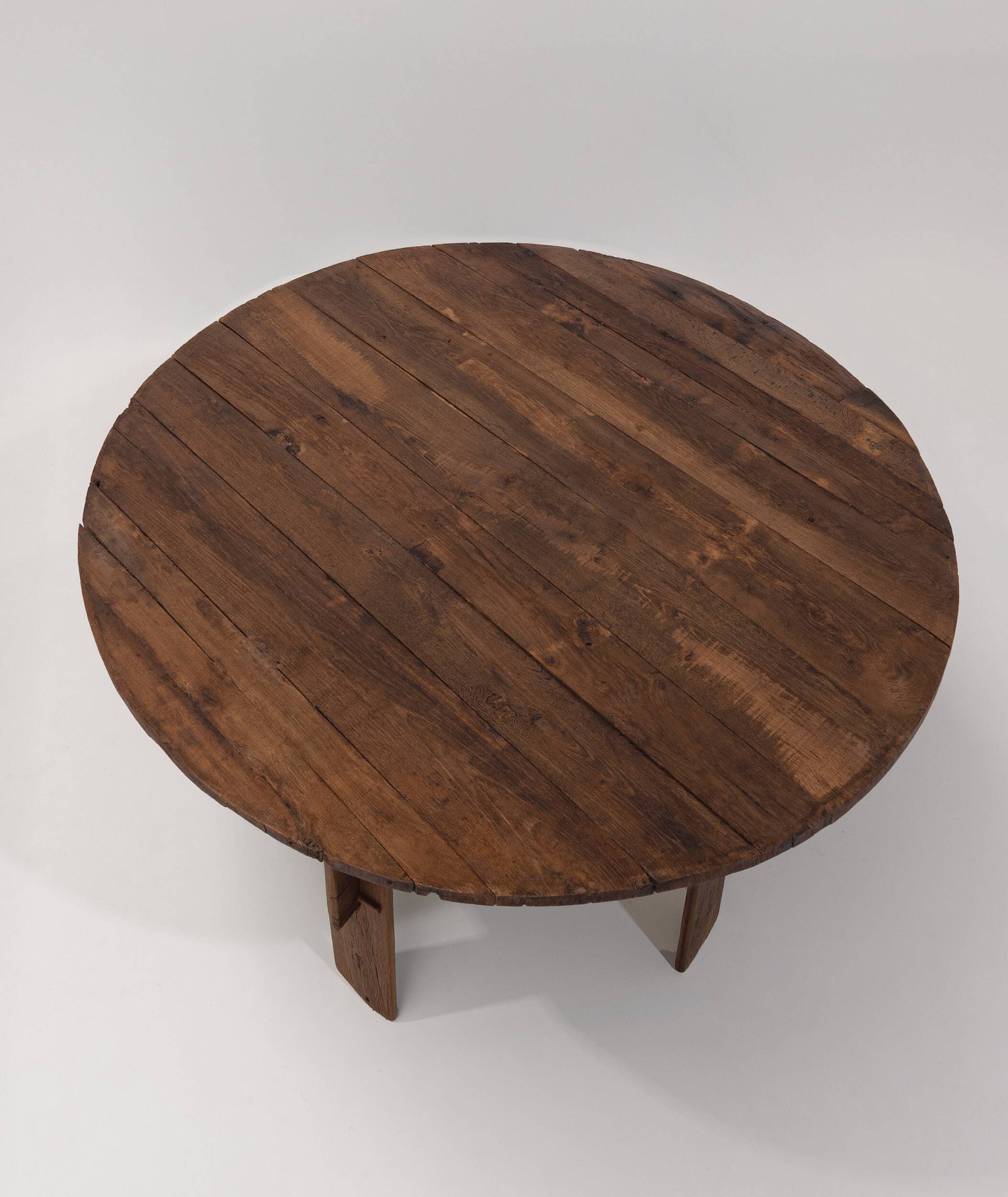 Impressive XL Oak Farmhouse Dining Table, France 19th century