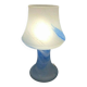 Vintage Murano Opaline Mushroom Lamp with Tinsel Diffuser? Blu Table