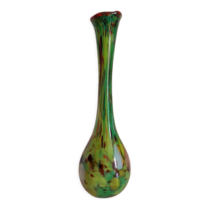 vase vintage en pâte - verre