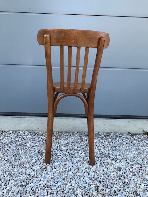 Pair of period bistrot baumann chairs 1940