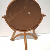 Mirror to pose, vintage, rattan