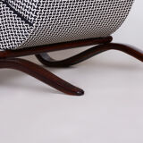 Grey Halabala armchair made in 1930s Czechia by Up Zavody