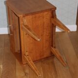 Oak bedside table with drawer, 1960