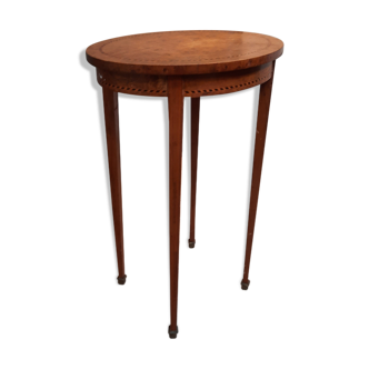 Oval side table