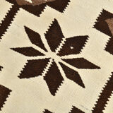 Geometric kilim runner rug,107x325cm