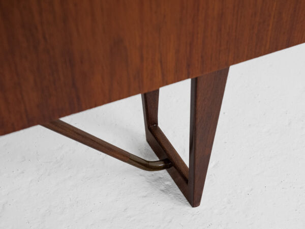 Bureau Boomerang danois Du milieu Du Siècle En Palissandre Par Peter Løvig Nielsen Années 1960