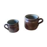 Set of two sandstone pots