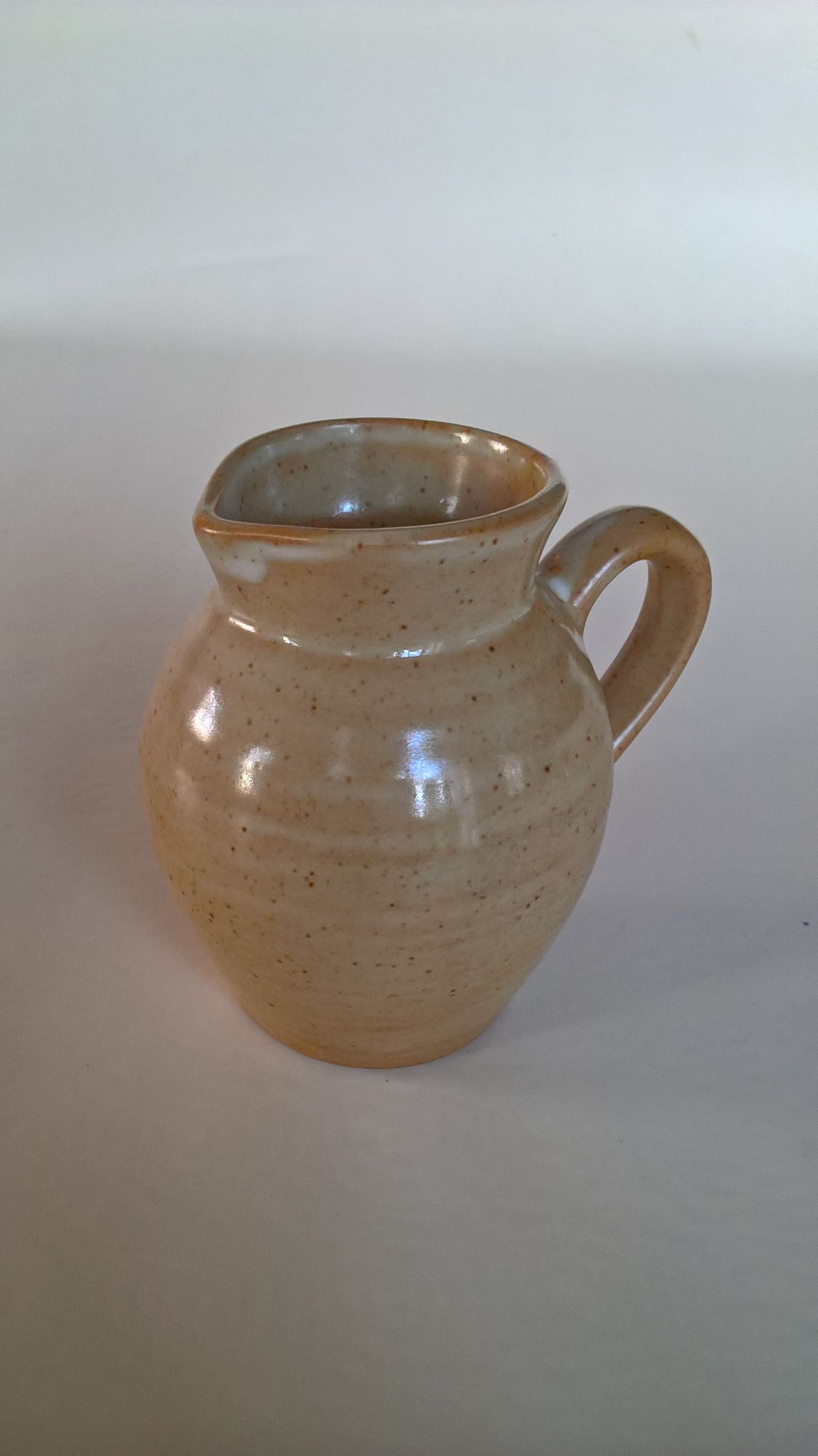 Creamy milk pot in sandstone Village CNP France