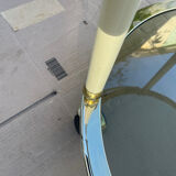 1960s glass and brass bar cart