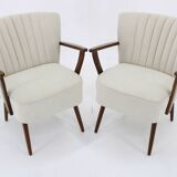 1960s Pair of Resored Armchairs, Czechoslovakia