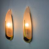 Pair of idearte "ear of corn" wall lights, Spain, 1980