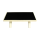 Table basse en opaline noire et parchemin