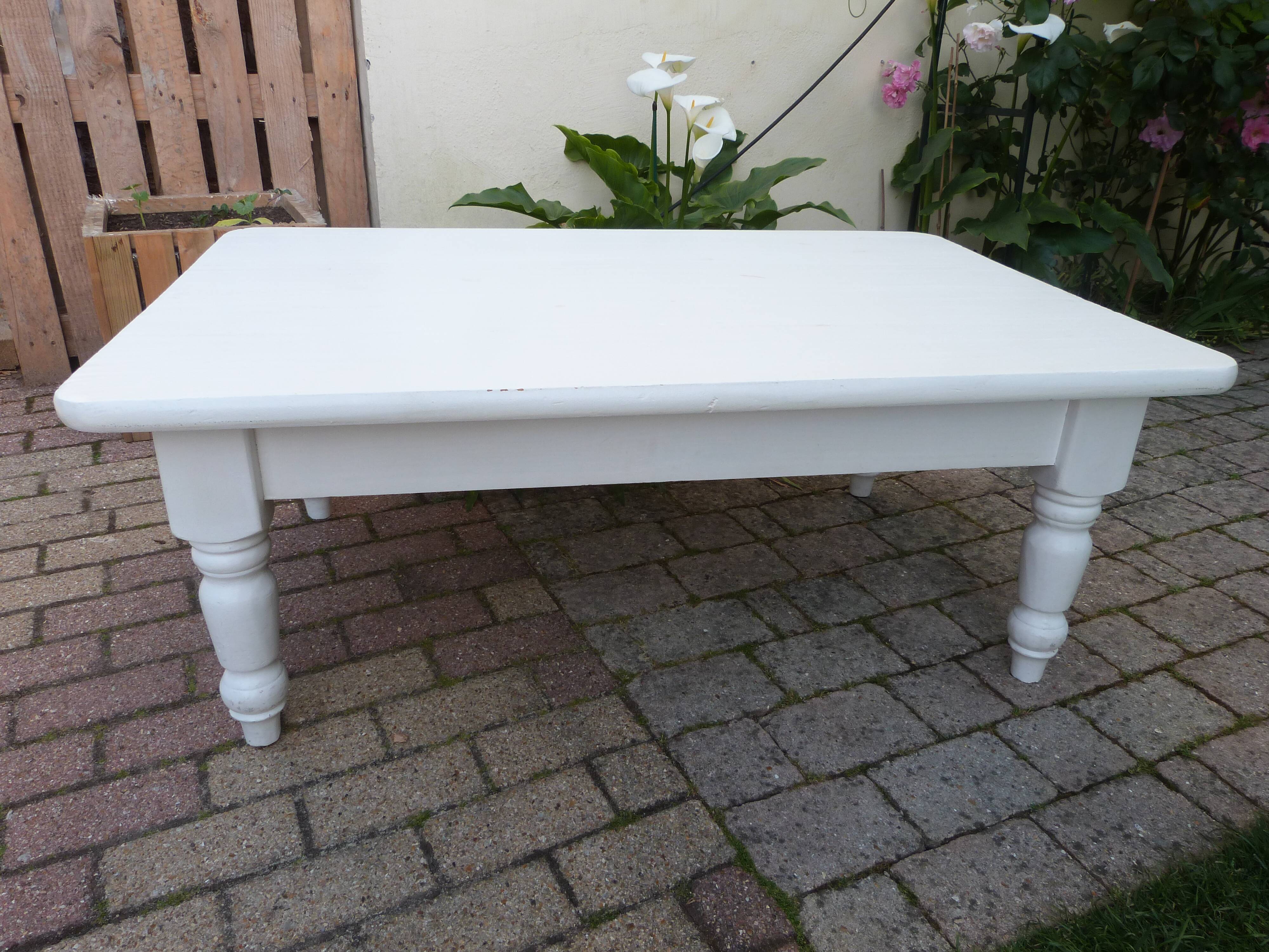 Solid pine living room table from "Mr. Furniture"