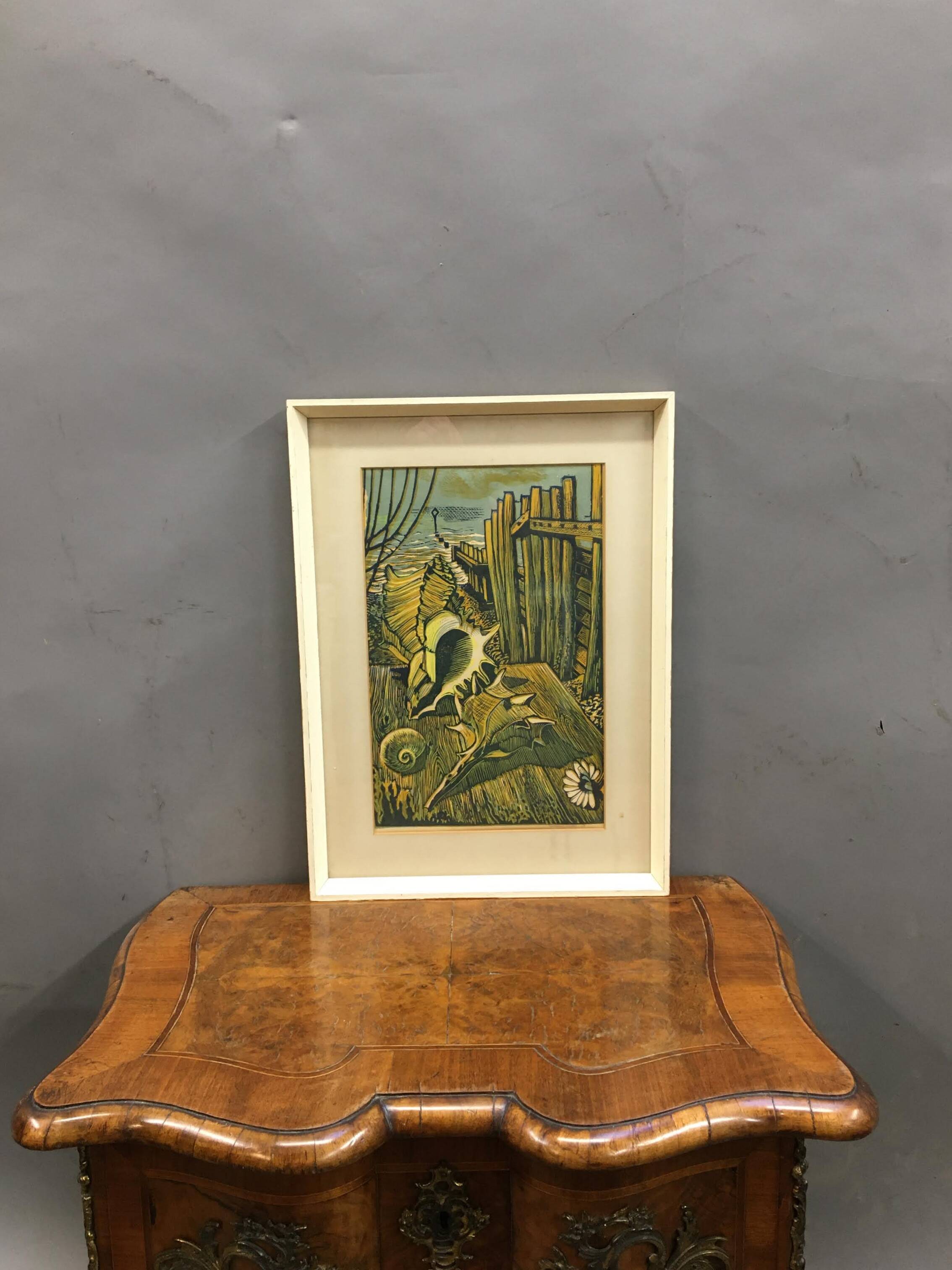 Lino Cut On Paper - Frederick Austin