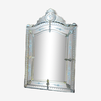 Napoleon III mirror in Venetian glass around 1880 104x162cm