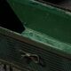 Vintage Art Nouveau Decorative Art, Green Metal Planter, 1920s