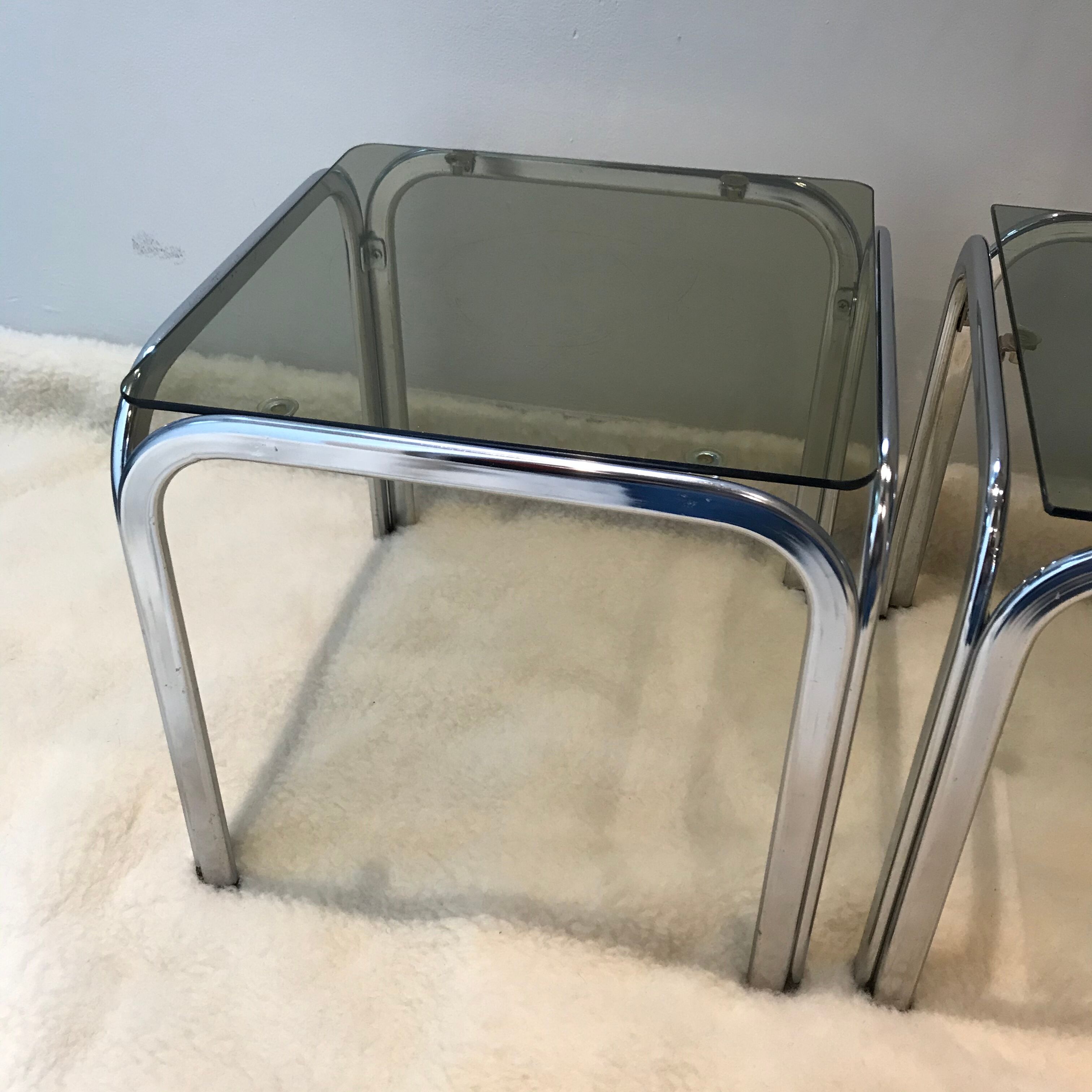 Pair of 70s side tables