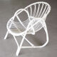 Paire de fauteuils rotin