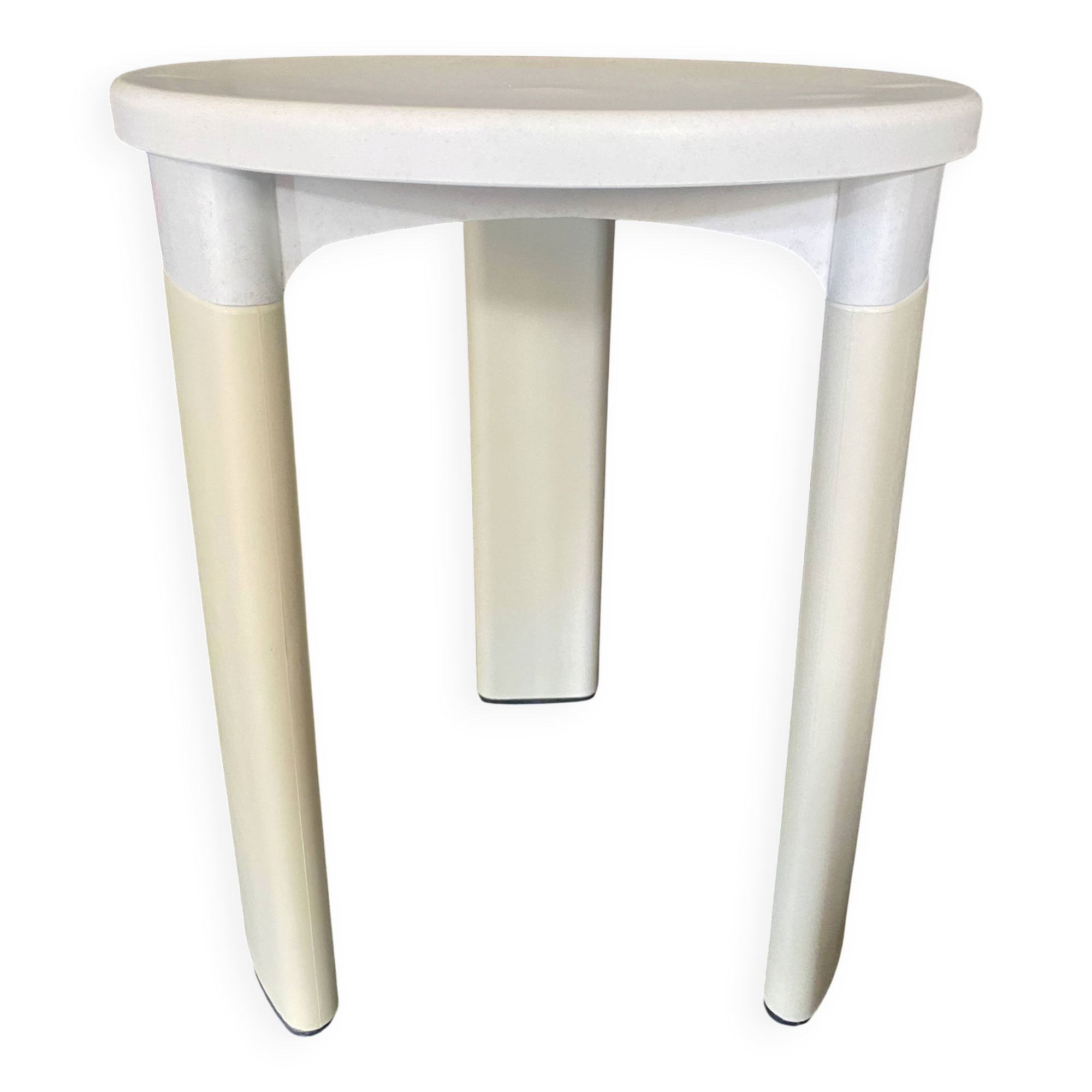 Tabouret tatay blanc vintage années 70