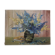 Painting on canvas vintage bouquet of flowers