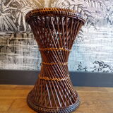 Vintage rattan stool