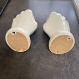 Old handmade candle holders