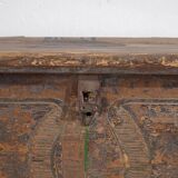 Ancien coffre en bois massif (Année 1830) #34