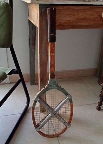 Raquette de tennis vintage Maroux années 60