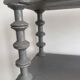 Antique grey wooden wall shelf – “bobine” model circa 1910