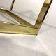 Brass & Bevelled Glass Two Tier Console Table 1970’s