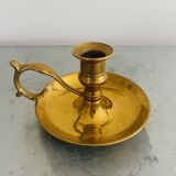 Pair of brass candlesticks.