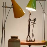 Yellow vice lamp 181-1326 Lidokov by Josef Hurka