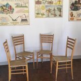 Set of 4 chairs 1950 made in italy