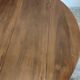Oval wooden coffee table