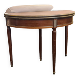 Half-moon table, convertible round game table