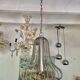 Hanging lamp from Sciolari chrome space age