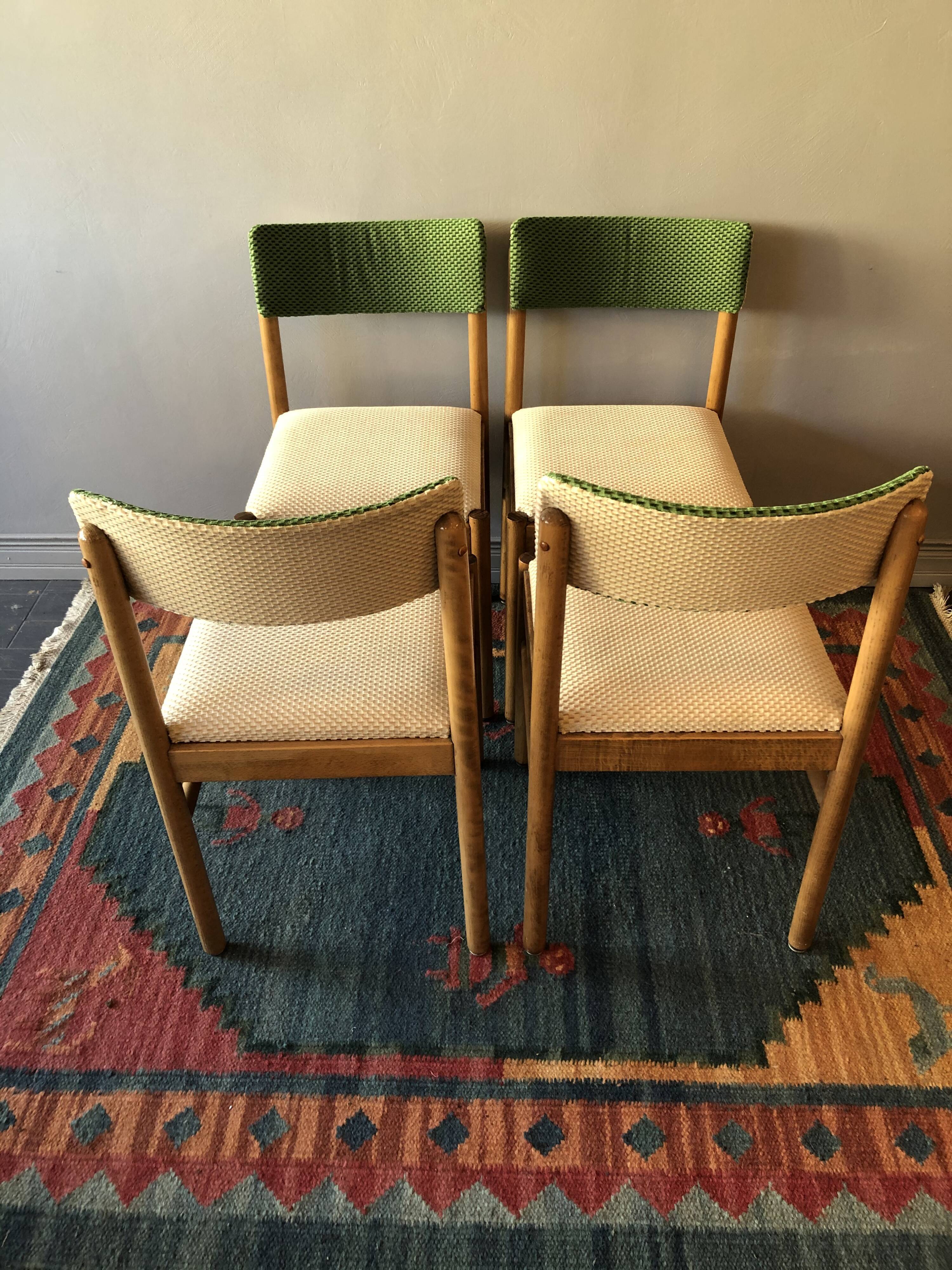 4 vintage Baumann chairs