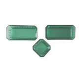 Emerald diamond tip ceremonial ramekins