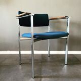 Tubular steel armchair Kiki by Ilmari Tapiovaara for Merva Finland 1960