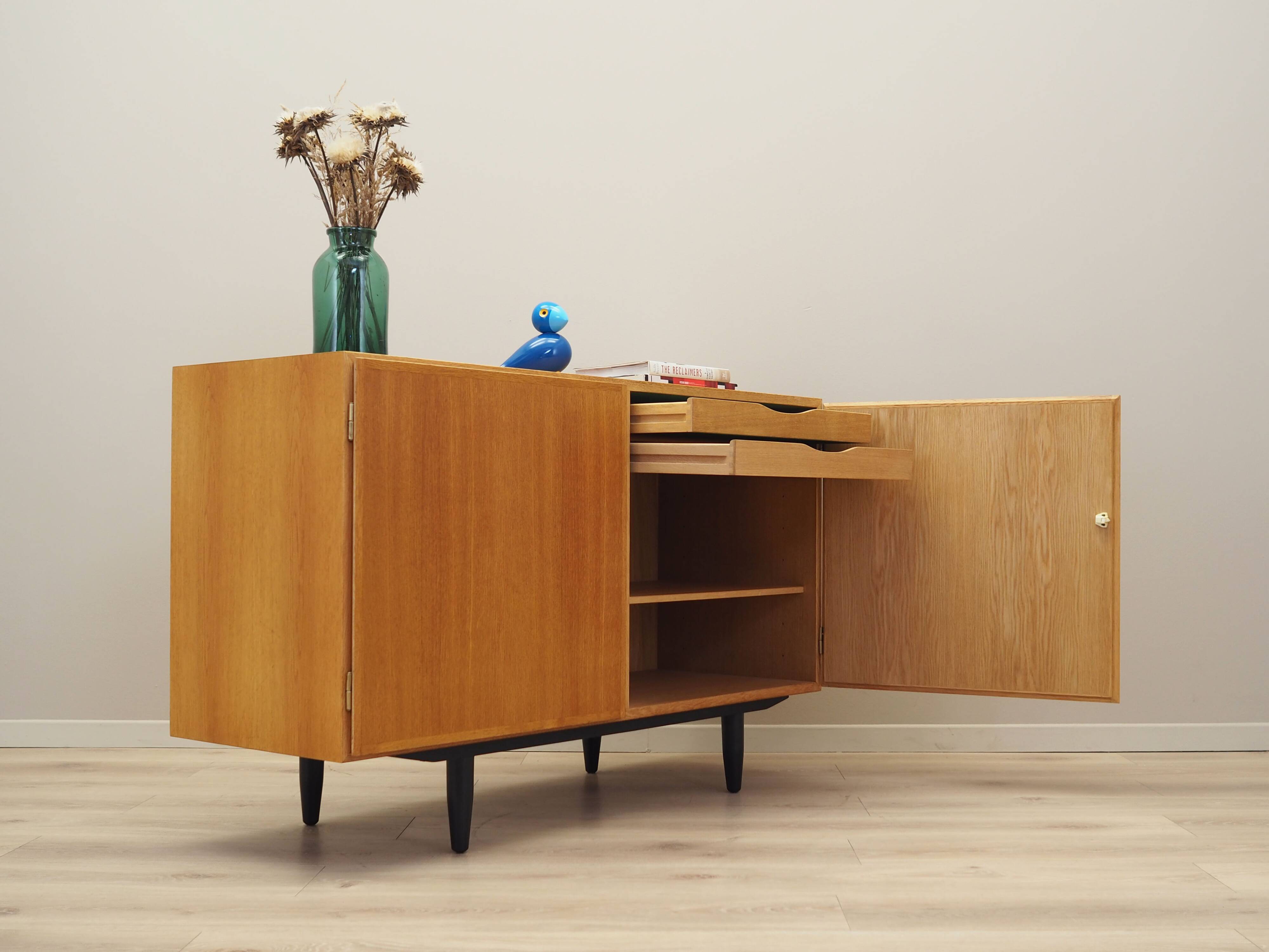 Ash cabinet, Danish design, 1970s, manufactured by Omann Jun