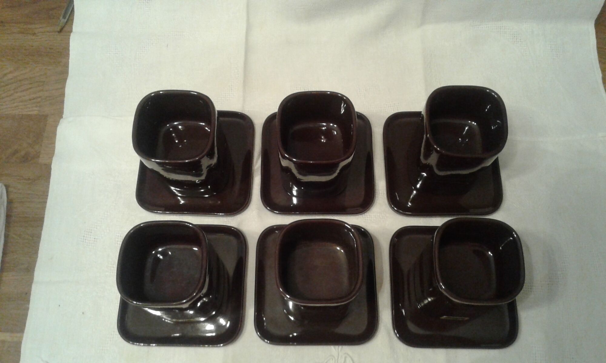 Coffee service Designer Makio Hasuike for Franco Pozzi ceramica 1967