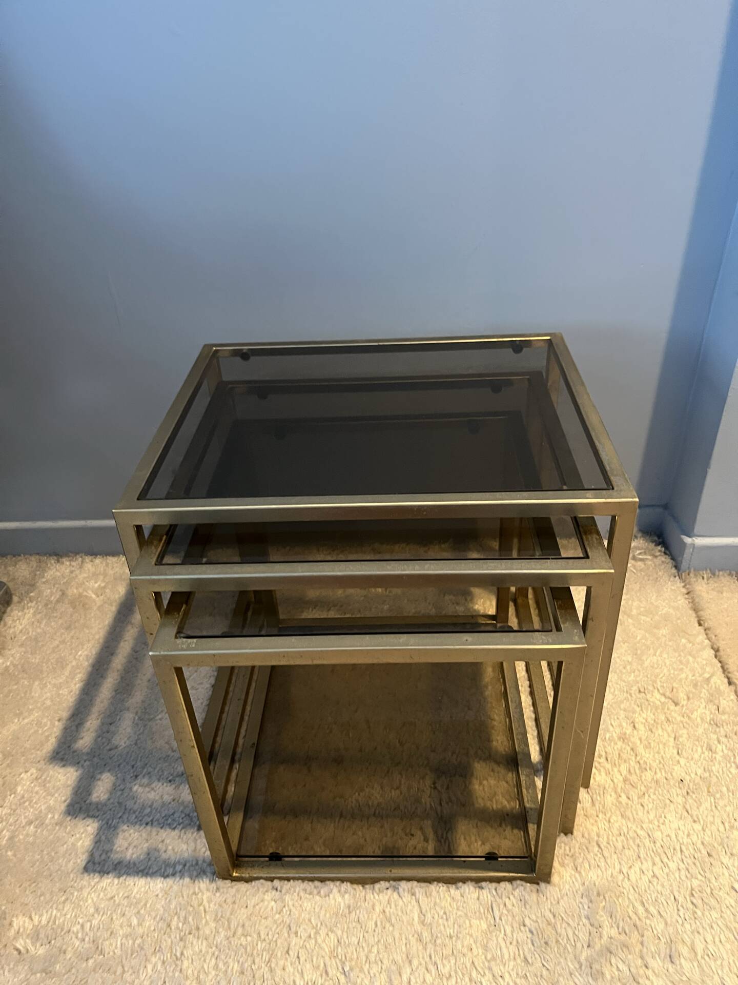3 nesting tables in the style of Jansen.