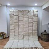 Handmade wool Berber rug 250x150 cm