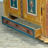 Antique German Hand Painted Cabinet, circa 1850