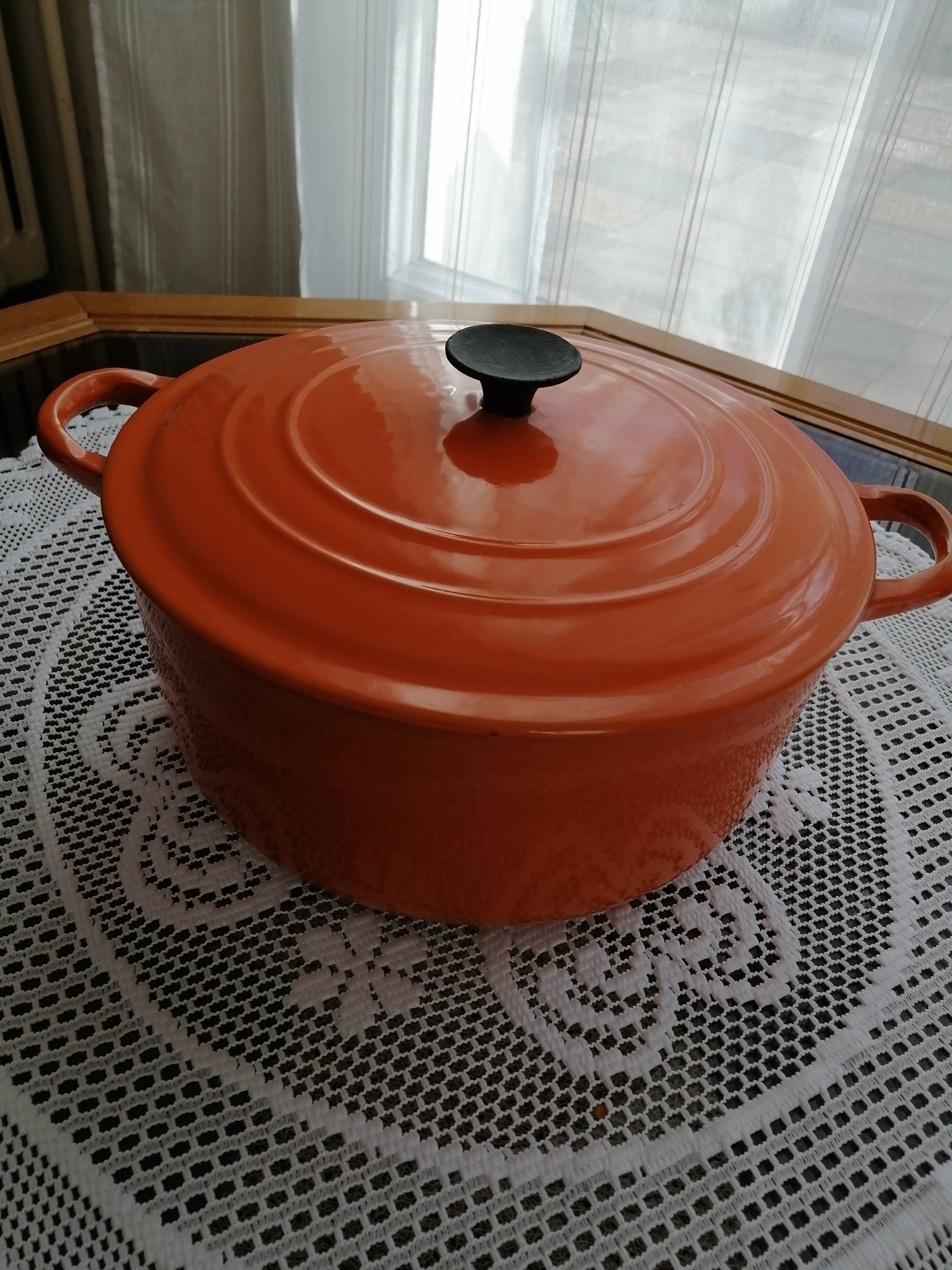 Le Creuset cast iron casserole dish