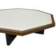 Vintage coffee table octagon design 1970s wenge octagon