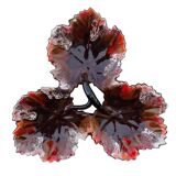 Trio de plats vintage français en céramique Vallauris en forme de feuille